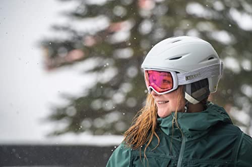 Giro Facet - Gafas de esquí para mujeres y jóvenes, Gafas Nieve, Gafas Ventisca, diseño de lirio tigre/monarca naranja Filmore con lente de oro rosa vivo - imagen 4