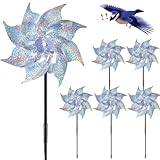 HUCHQIAI Windrad Vogelabwehr 6 Stück, Vogelschreck Vogelabwehr,Taubenabwehr Windrad, Taubenschreck Windrad, Vogelschreck, Taubenschutz Garten für Protect Garten Balkon Obstgarten