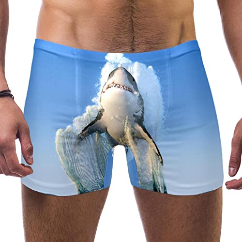 Pantalones cortos de playa para verano bañador de tiburones multicolor talla XL de hombre