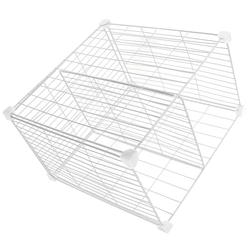 JHKNNK Organizador para Congelador Horizontal Divisor de Malla, Cesta Inferior Integrada, 35 Cm de Alto X 24 Cm de Largo X 35 Cm de Ancho, Contenedor de Color Claro para Almacenamiento