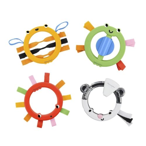 Fisher-Price Cerceau pour activités dans la nature, pour bébés à partir de 3 mois, avec bandes et textures sensorielles