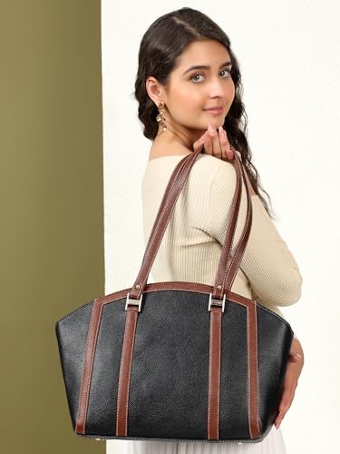 Image of EXOTIC Shoulder Handbag for Women, Classic Fashion Design with Contrast Stitching