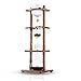 Yama Cold Brew Maker I Ice Coffee Machine With Slow Drip Technology I Makes 6-8 cups (32oz), Large Capacity Cold Brew Coffee Tower, Brown Wood Curved Frame