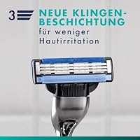 Gillette Mach 3 Standard Rasierer Herren, Metall, Grau/Schwarz – Ansicht 4