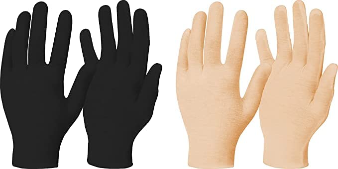 CHACKO Unisex Adult's Cotton Short/Half Hand Gloves for Sun Prote...