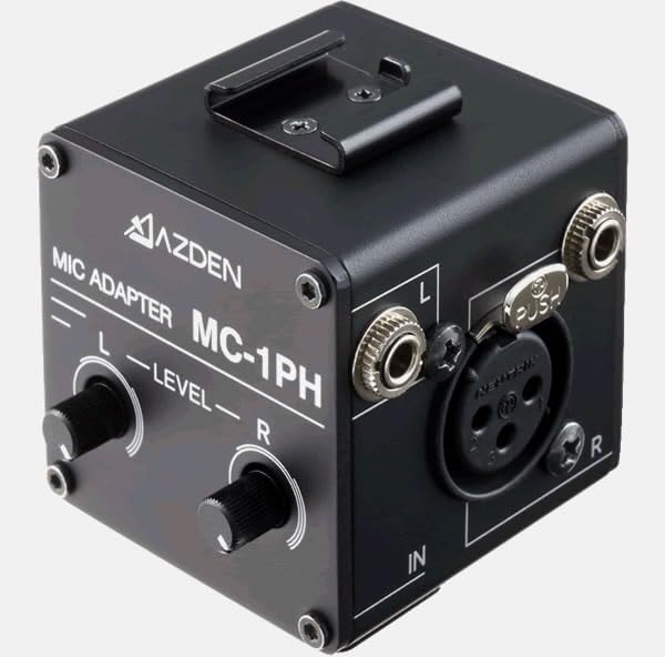 AZDEN アツデン ファンタム電源供給機能付きマイクアダプター MC-1PH(BLACK)