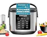 ROMMELSBACHER Multi Reiskocher MRK 950, 12 Programme, 24 Stunden Startzeitvorwahl, 3-D Heiztechnologie, energiesparend, keramische Beschichtung, PFAS-frei, 3,5 Liter Nutzvolumen, für 16 Portionen Reis – Ansicht 1