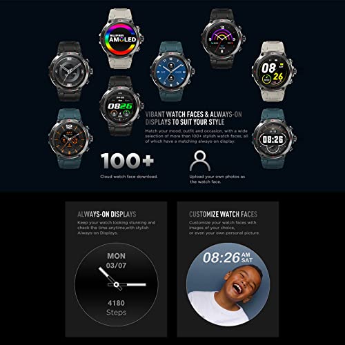 Zeblaze Stratos 2 Smart Sports Watch 1.3'' Full-touch Screen 360 * 360 High Resolution 4-Satellite