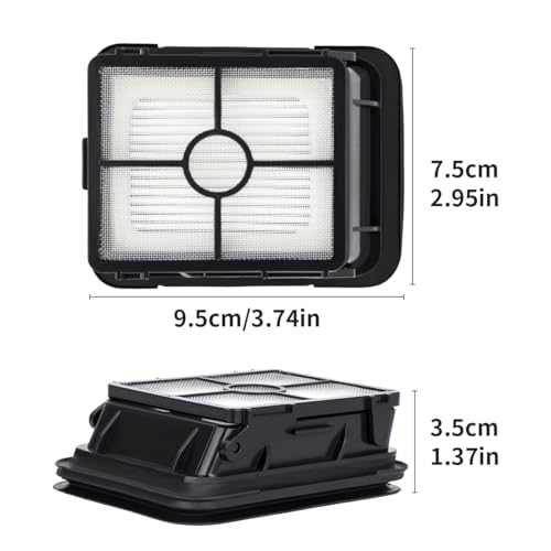 WuYan 4 szt. Filtr przeciwpyłowy HEPA 1866 do Bissell CrossWave 1785 Seria 1785G 1785 V 1785 W Odkurzacz robota Części zamienne Filtry