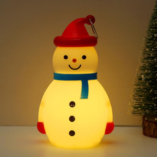 Angoily 2 Peças Luzes LED De Boneco De Neve De Natal Iluminado Boneco De Neve Lanterna De Plástico F