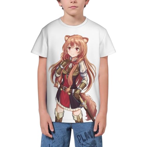 Child T Shirt for The RIS of The Shiel Heros Top,Cute 3D Print Short Sleeve tee for Party