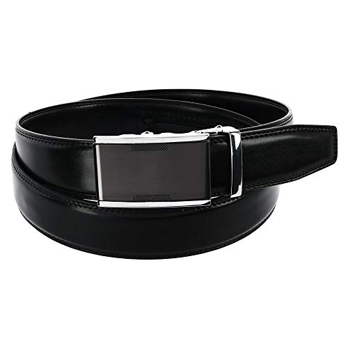 Men's Auto Lock Travel Money Ratchet Belt, 42, Black