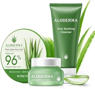 Aloderma Set básico de aloe calmante y repara...