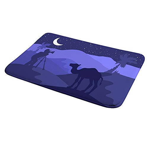 Tapis de bain camel violet 91x61cm absorbant et antidérapant