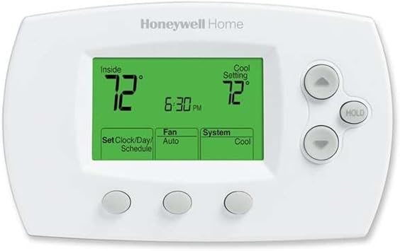 Low Voltage Thermostat, 1 Stages, 24VAC, Auto-Heat-Cool-Off, White