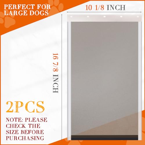 2 Pcs Canine Door Alternative Flap Suitable with PetSafe Freedom Canine and Cat Doorways PAC11-11039 Giant 16 7/8 x 10 1/8 Inch Alternative Flaps Versatile Doggy Door Flap with Magnetic Closure 2 Pcs Canine Door Alternative Flap Suitable with PetSafe Freedom Canine and Cat Doorways PAC11-11039 Giant 16 7/8 x 10 1/8 Inch Alternative Flaps Versatile Doggy Door Flap with Magnetic Closure