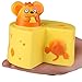 AIKEMI Easter Squishies Slow Rising Cheese Mouse Holding Corn Soft Squishy Stress Relief Baby Toys Gifts