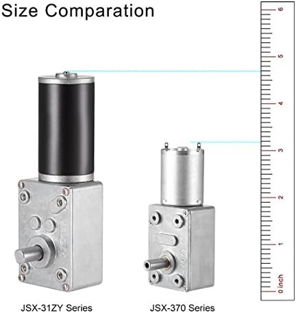 sourcing map DC 12V 100RPM Worm Gear Motor 6mm Female Shaft High Torque Turbine Reducer
