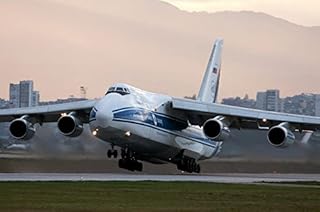 An Antonov An-124 aircraft taking off from Sofia Airport Bulgaria Poster Print by Anton BalakchievStocktrek Images (17 x 11)