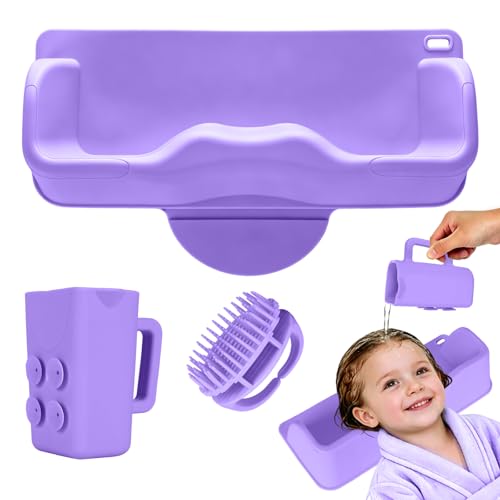 Portable Hair Washing Station for Kids, Purple