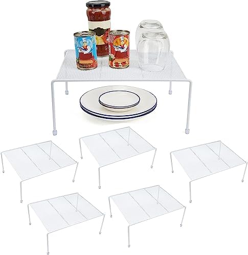Medium Cabinet Shelf Organizer Rack - 13.1" X 10.2" No-Assembly Storage Rack For Kitchen, Pantry, Fridge
