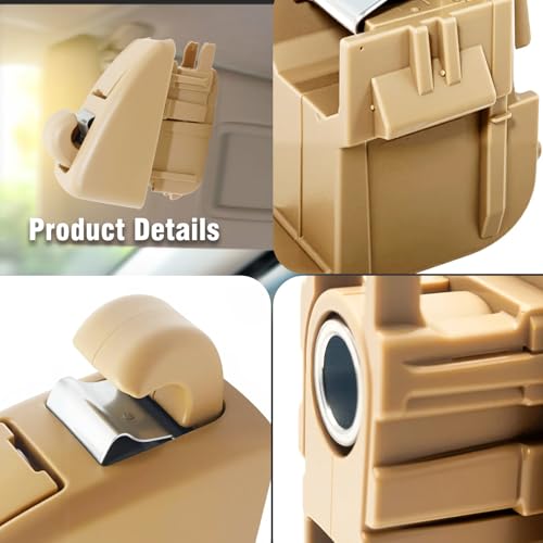 Sun Visor Clip Hook Retainer Compatible with Porsche Panamera 2010-2016, Sun Visor Hook Clip Holder Bracket Replacement for 97073134101, 970731341011E0, 970731341024H0, 97073134102 by yeeluzan - Image 3