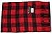 Ted and Jack - Jack's Classic Cashmere Feel Buffalo Check Scarf in Black and Red