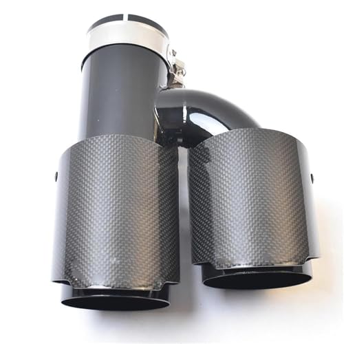 Embout d'échappement droit en acier inox pour ajustement parfait 70-101mm