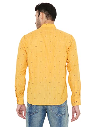 Image of Maharaja Linen Regular Short Kurta with Ful Sleeves for Men