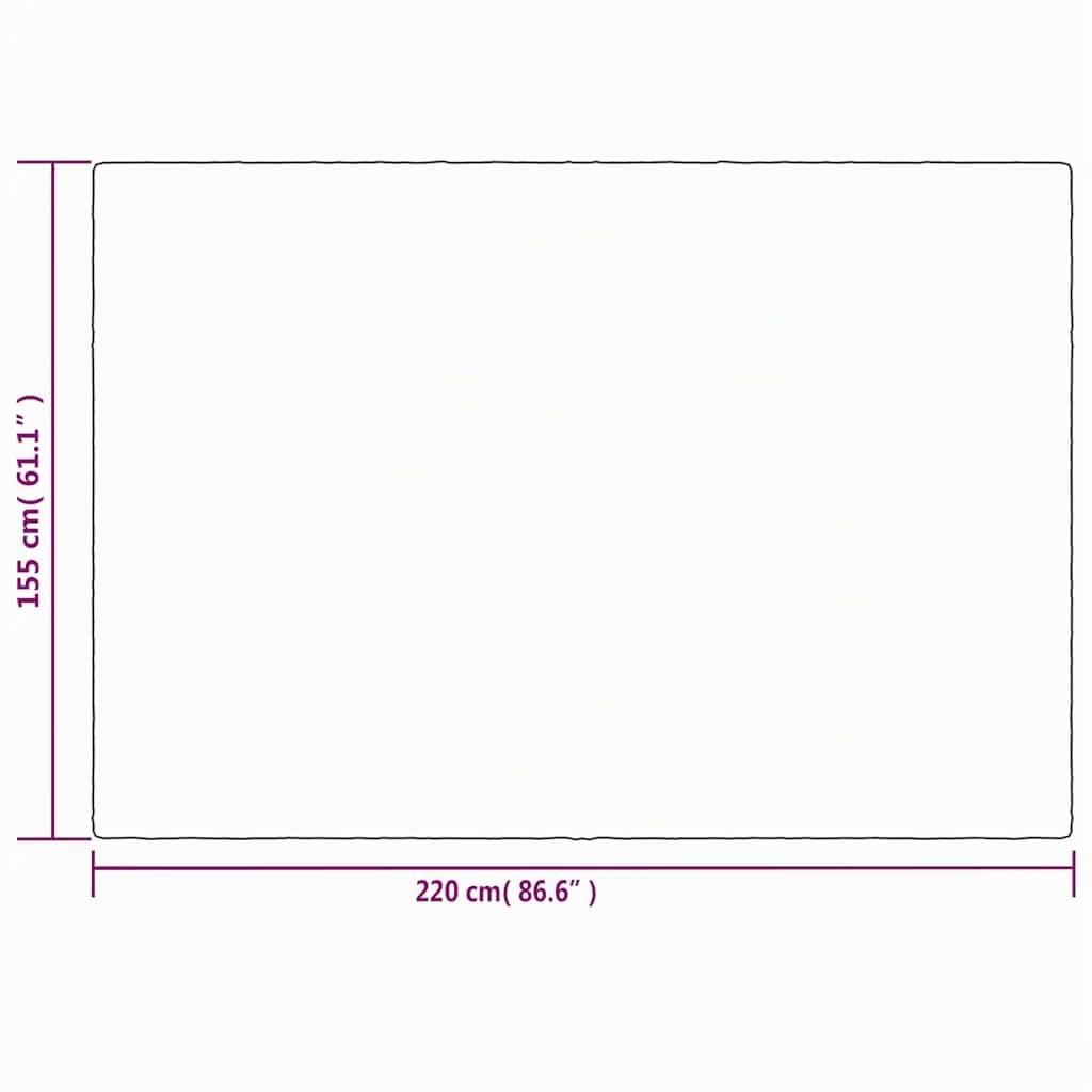 vidaXL Gewichtsdecke mit Bezug Therapiedecke Schwere Decke Schlafhilfe Entspannungsdecke Einschlafhilfe Schwerkraftdecke Grau 155x220cm 7kg Stoff