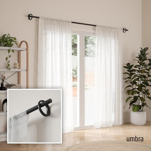 Umbra Ringlet Curtain Rod for Window, Adjustable 42" to 120", Black by Umbra - Image 2