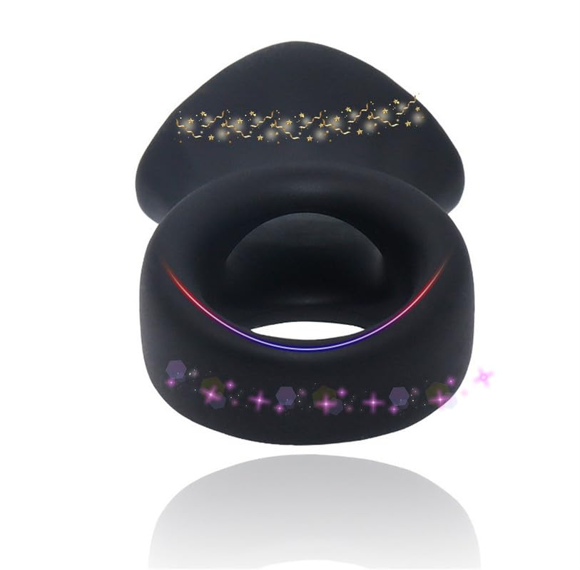 QiKKago Accesorios De Entrenamiento De Estiramiento De Yoga Anillo EláStico Negro, Anillo De Resistencia De Silicona, Mejora De La Dureza Y La Resistencia, Regalo para Parejas - H10