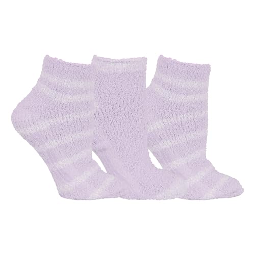 Dr. Scholl's Women's Soothing Spa Gripper Low Cut Socks 3 Pair Pack, Lavender/White, Women's Shoe Size: 4-10 by Dr. Scholl's - Used condition - US$12.24