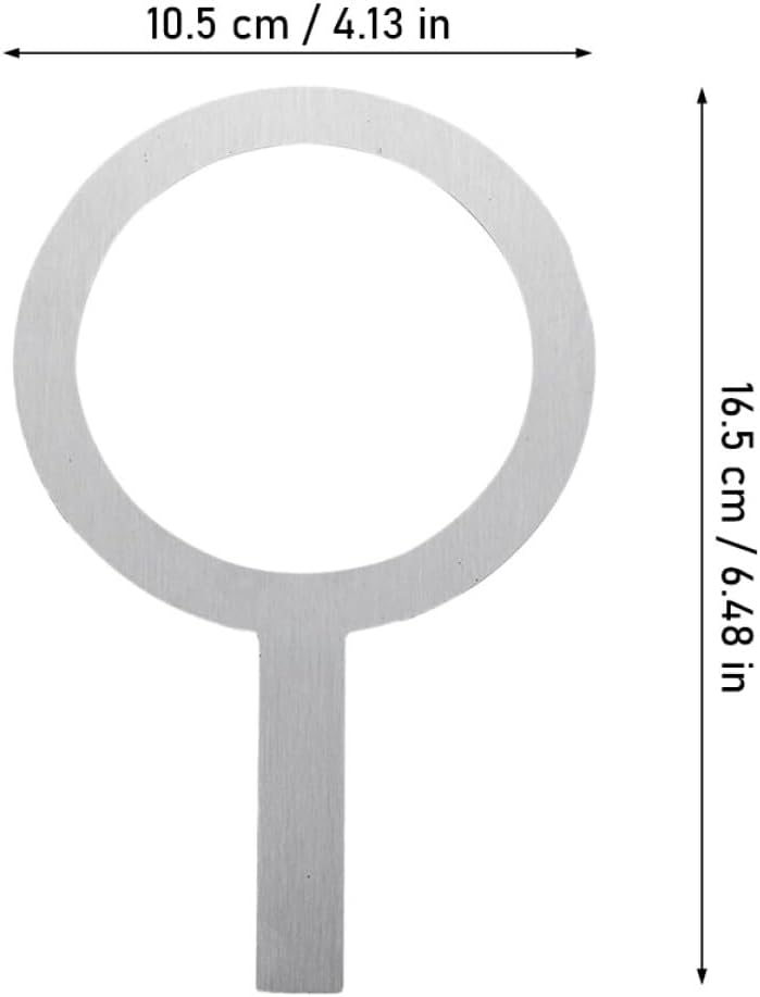 Stainless Steel Cup Rim Covers Milk Tea Cup Rings Handle Multipurpose Baking Rings for Coffee Dessert