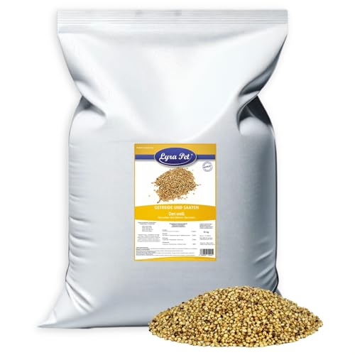 Lyra Pet 25 kg Dari weiß - Vogelfutter für Wildvögel - Sorghum Hirse