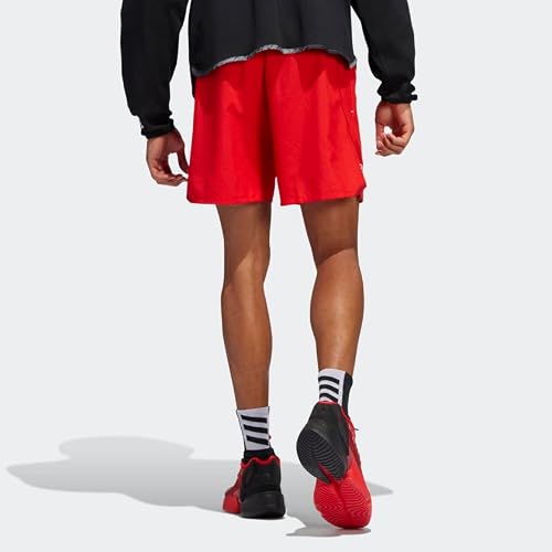 Adidas Men's Donovan Mitchell Shorts, Vivid Red, Medium #TOP1