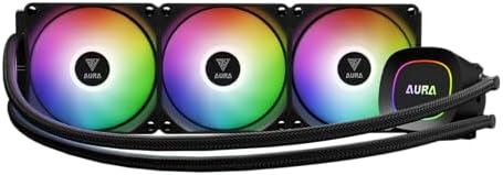 Water Cooler Gamdias Aura GL360 Preto ARGB AMD AM5 Intel LGA 1851