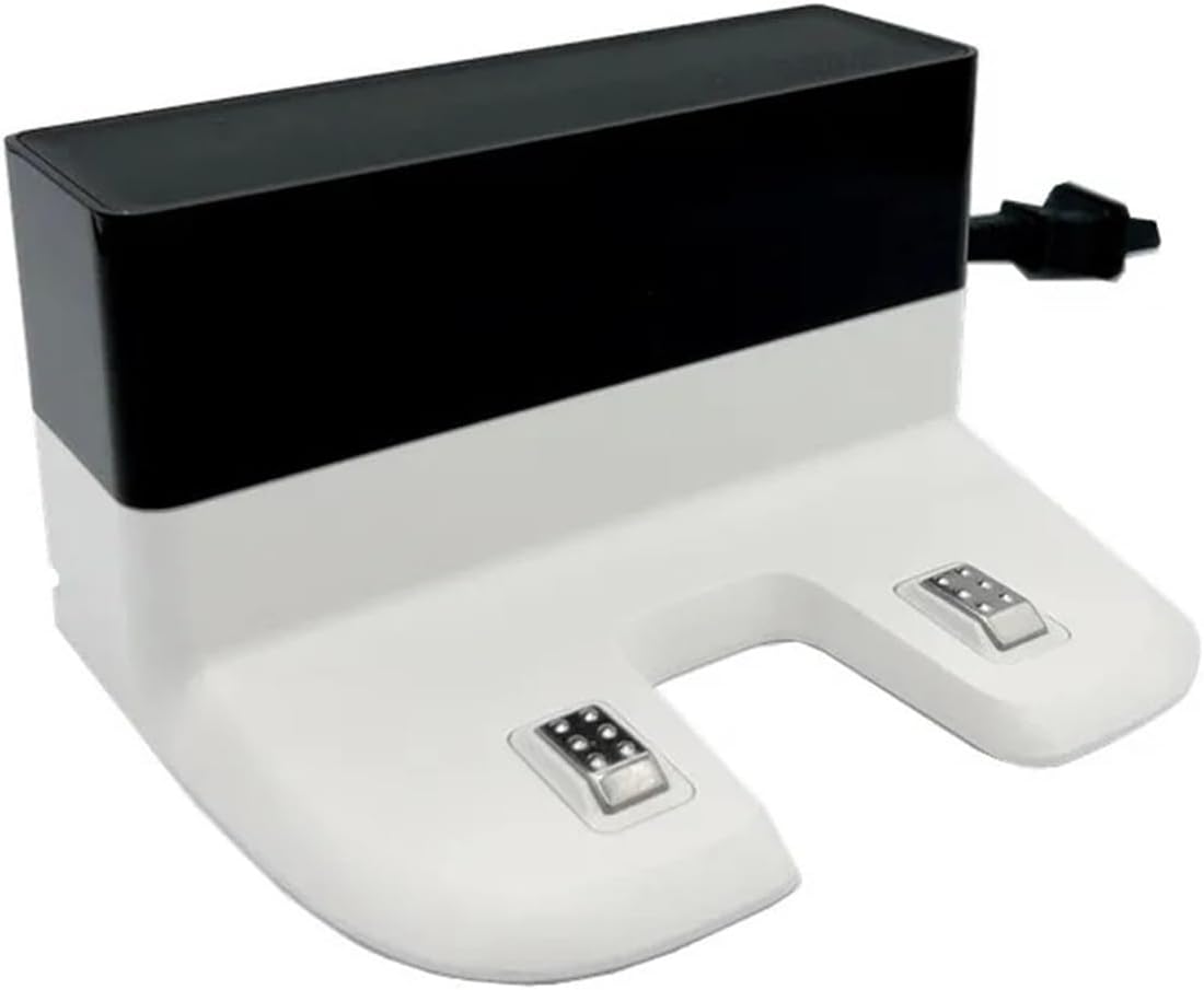 Charging Dock Station Compatible for T8 T9 N8 Pro Robotic Vacuum Cleaner, White(Dock add AU Adapter)