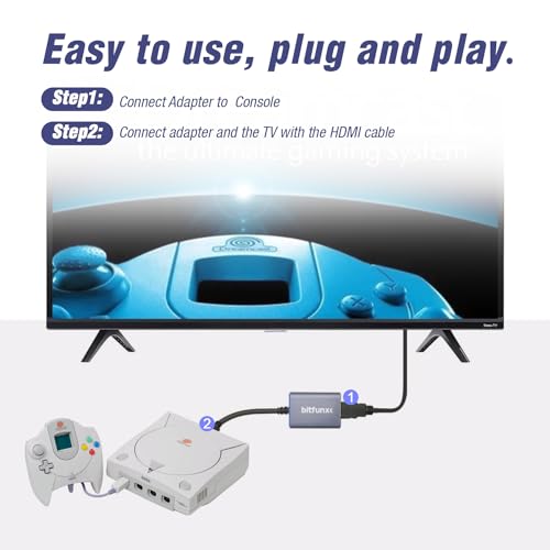 Adaptateur HDMI Sega Dreamcast convertisseur de jeu vidéo compatible console SEGA - 5