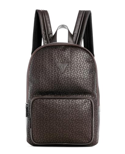 GUESS Mens Warner Backpack, Ground Coffee Brown