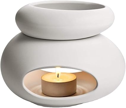 Bougeoir Marks & Spencer Flocon De Neige – Blanc, Porcelaine, Pour Bougie Chauffe-plat