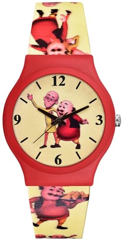 Image of Acnos Character Kid's Happy Colorful Water-Resistant Durable Watch for Boys Kids Boy with Fun Designs Adjustable Strap Positive Messages Watch for Kids