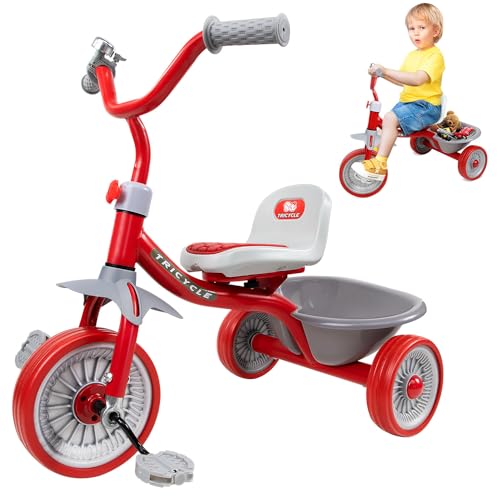 Opiniones y reviews de Triciclo antiguo niño los preferidos por los clientes. 31 HomeChi Triciclo Trike para Niños, Bicicleta de Equilibrio con Tres Ruedas Silenciosas de EVA y Cesta Desmontable, Bicicleta de Aprendizaje para Niños de 2 a 4 Años Niños...