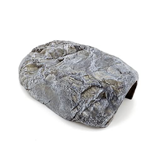 JIHAQUA Reptile Rock Reptile Hide Cave Hideout Terrarium Habitat Decor Ornament Shelter (Style B) - Thumbnail 4