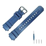 [Tyqzor] シリコン腕時計バンド, コンパチブルG-SHOCK AWG-M100/AWG-101/AW-590/AW-591/AW-5230/G-7700/7710 耐引裂き・高弾性 柔らかく丈夫 清涼通気 装着快適