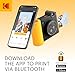 KODAK Smile+ 2-in-1 Digital Instant Print Camera & Wireless Bluetooth Photo Printer - 10MP, Special-Effect Rotating Lens, Zink 2x3” Sticky-Back Photos, Print via Fun App from Smart Devices - Black