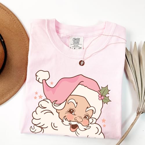 Fall Design Christmas T-Shirt: Happy Santa, Graphic Tee for Women, Men, Unisex, 100% Cotton3