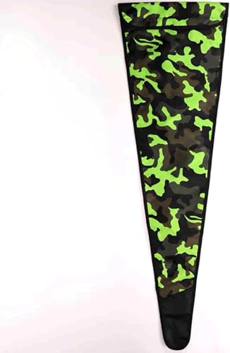 RQAMRCU Waterproof Oxford Cloth Triangular Backpack,Fencing Sword Bags,Can Hold 2 Swords,Portable Fencing Equipment Storage Bag for Foil,Sabre,Epee,Saber-Camouflage Green