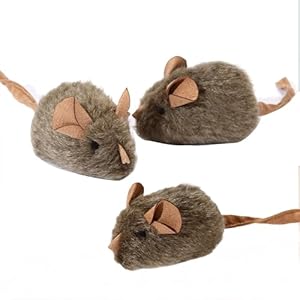 Interaktives Pl&uuml;sch-Maus-Spielzeug, Zugaktivierung f&uuml;r nat&uuml;rlichen Jagdinstinkt, weiches pelziges Gadget f&uuml;r K&auml;tzchen, kleine Katzen, dynamisches Spiel, &Uuml;bung, Spa&szlig;, bissfest, leicht, tragbar, f&uuml;r den
