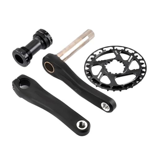 ���]�ԃN�����N�Z�b�g 110mm/127mm/140mm/150mm/155mm/160mm �N�����N MTB 28T-38T �`�F�[�������O(Crank BB 28T,140mm)